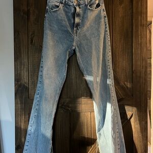 Zara Classic Blue Denim Jeans Flare